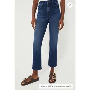 Mother Women's Dark Wash Heirloom The Hustler Ankle Jeans NWOT Size 25